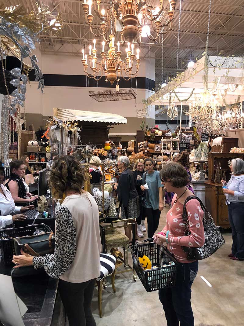 Ladies Night at Frisco Mercantile 10/21/2021 - Shoppers shopping