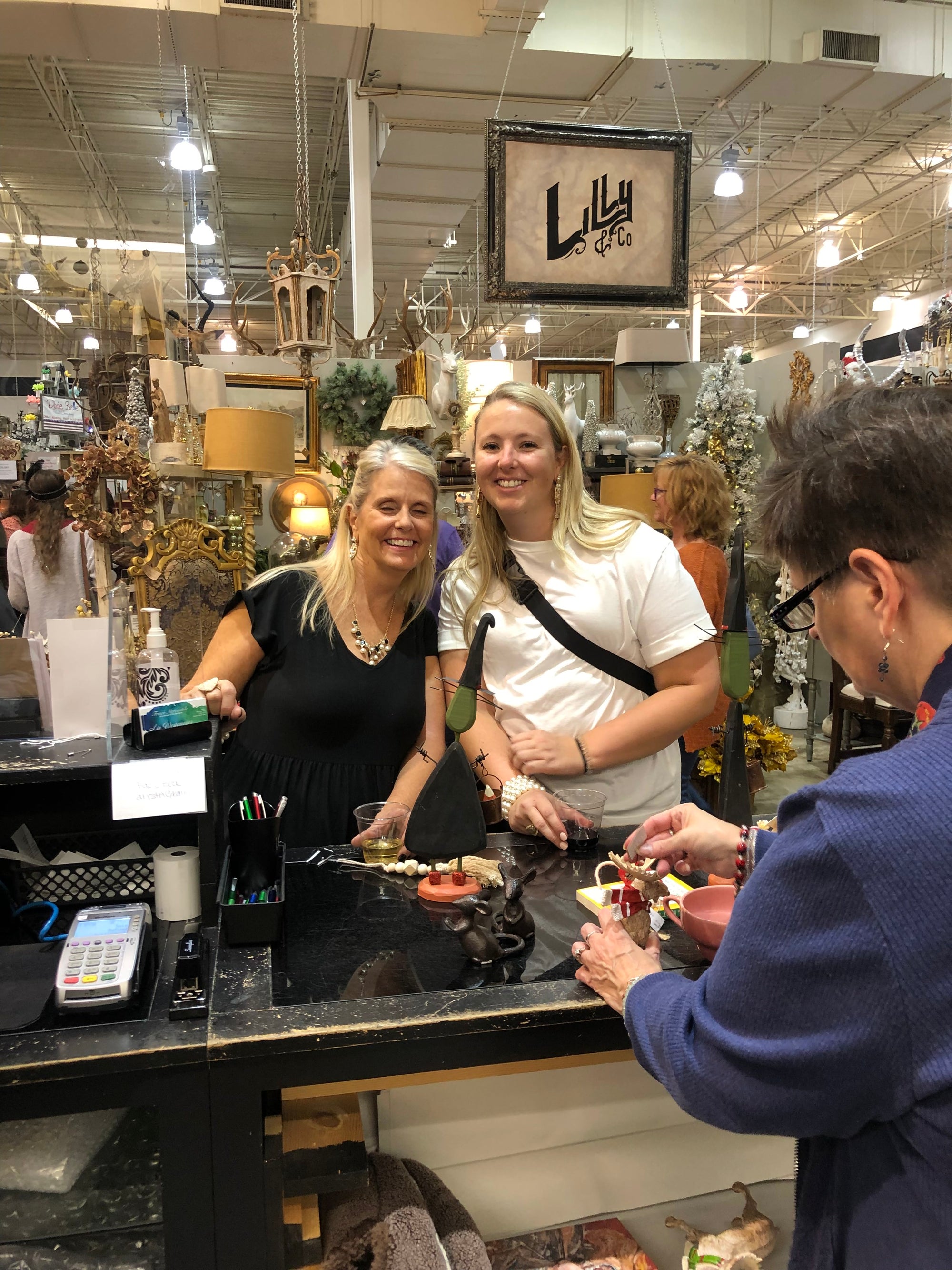 Ladies Night at Frisco Mercantile 10/21/2021 - Customers checking out