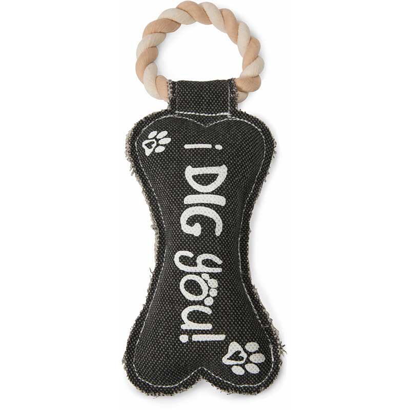 I Dig You Canvas Dog Toy from Pavilion