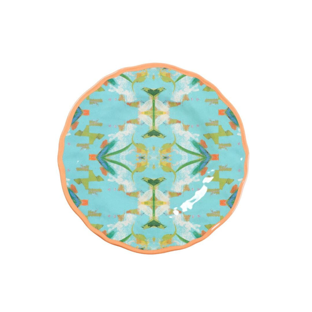 English Garden Turquoise Melamine Side Plate