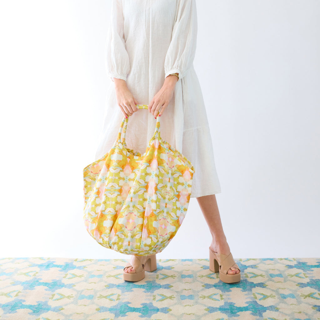 Marigold Tote Bag is elegant and spacious