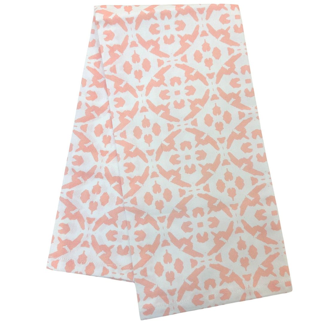 Porto Tiles Blush Tea Towel