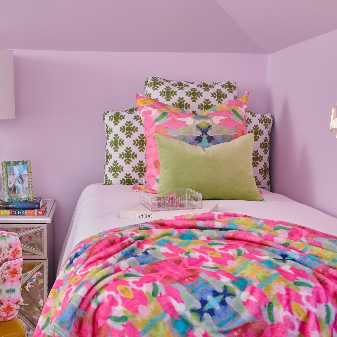 The Headboard Pillow® - Brushstrokes Green Twin XL