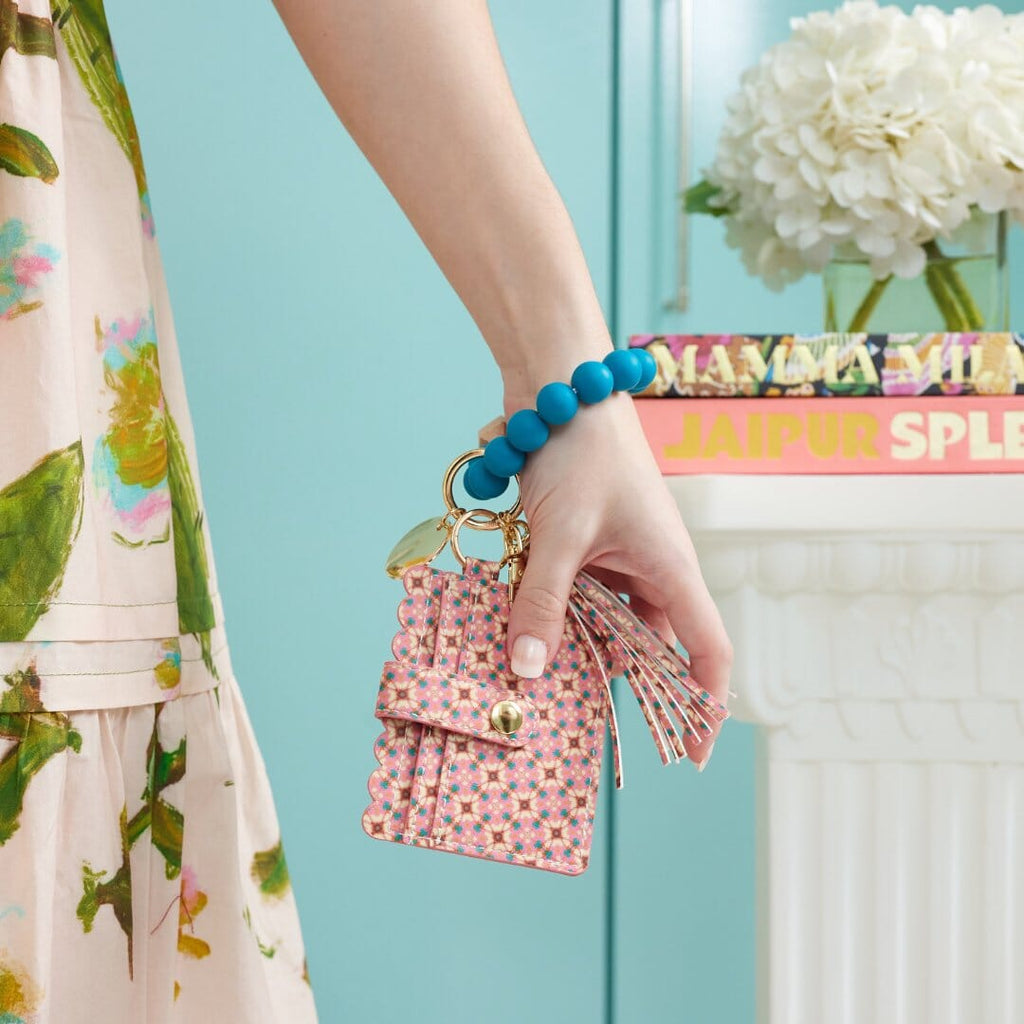 Lucky Blossom Keychain Wristlet Wallet