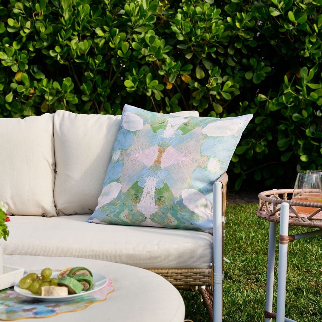 Elephant Falls Outdoor Pillow