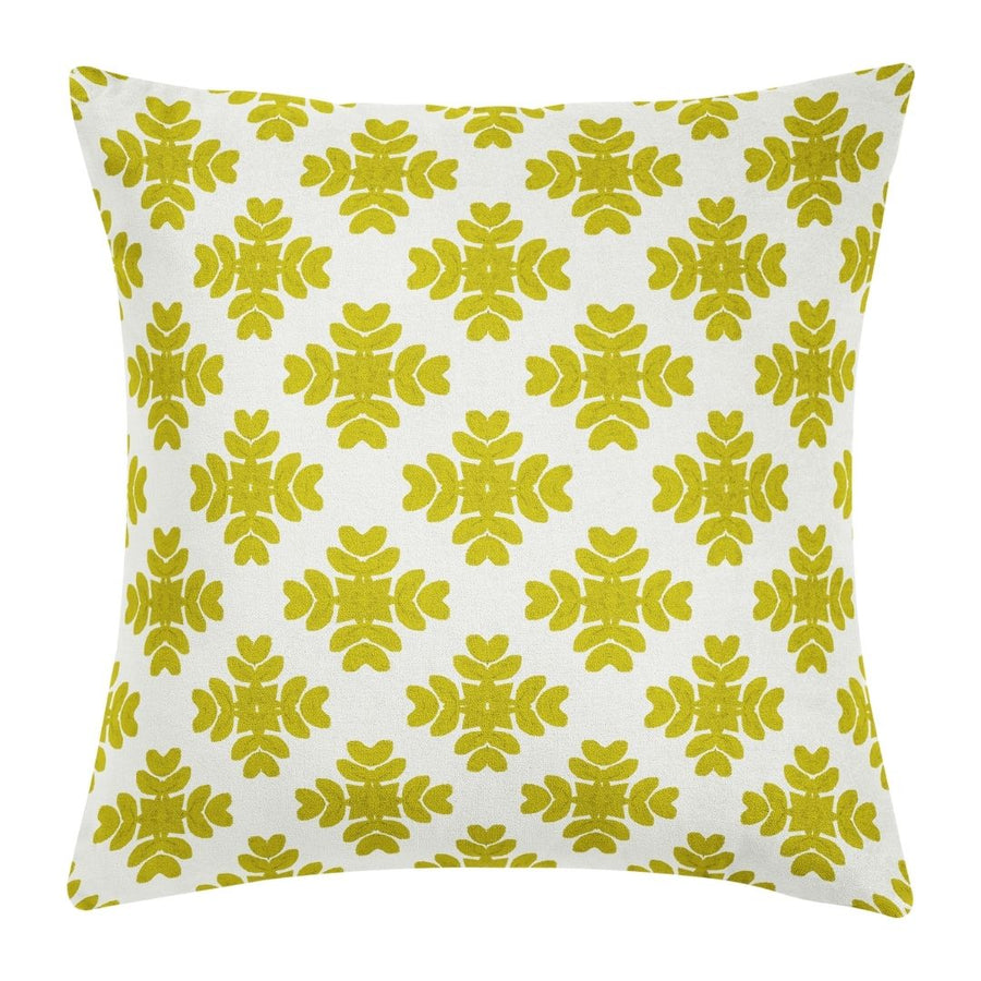 Brushstrokes Citrine Throw Pillow