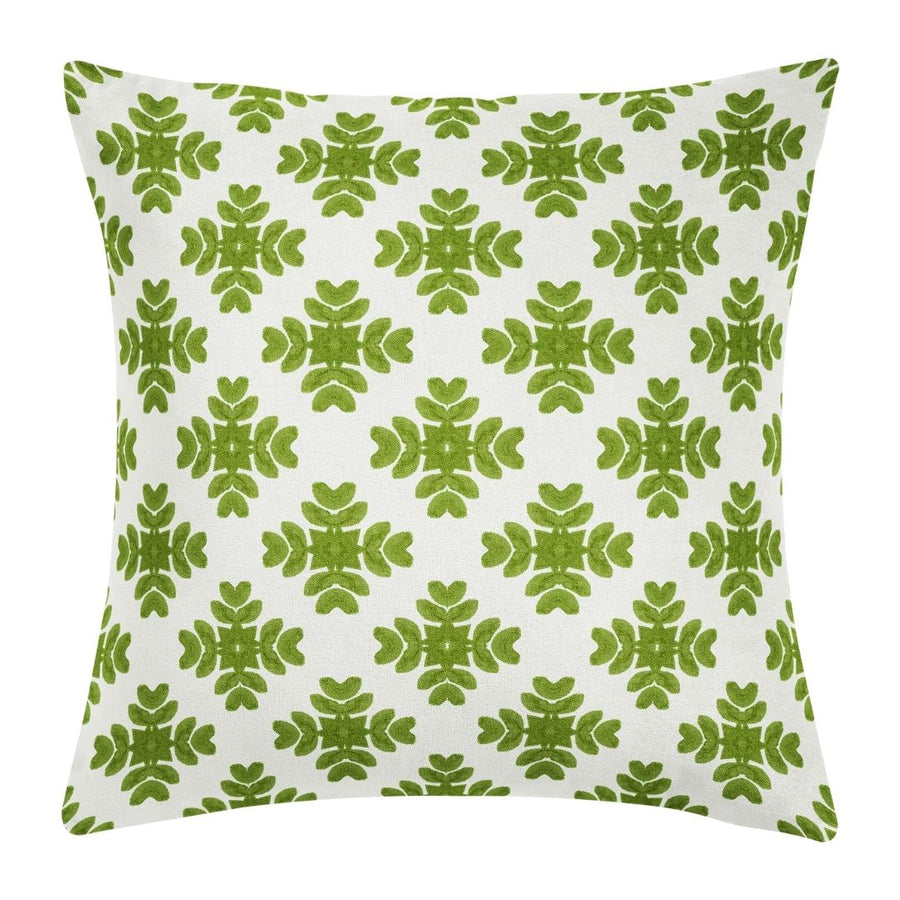 Brushstrokes Green Throw Pillow