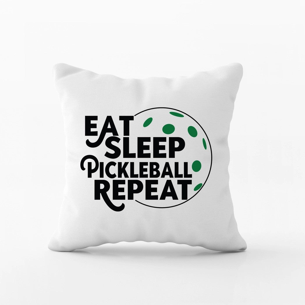 Eat Sleep Pickleball Throw Pillow