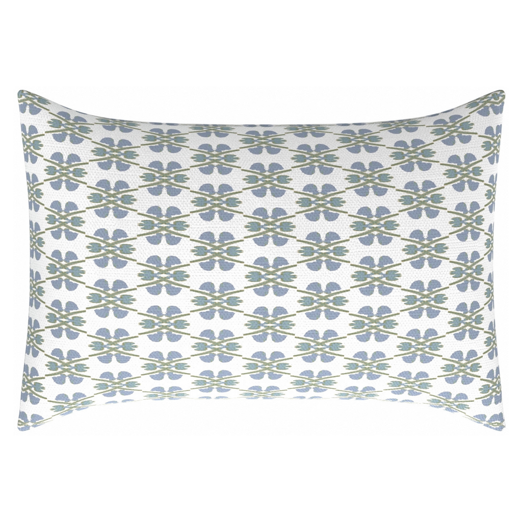 Clover Sky Linen Pillow from Laura Park Designs, lumbar