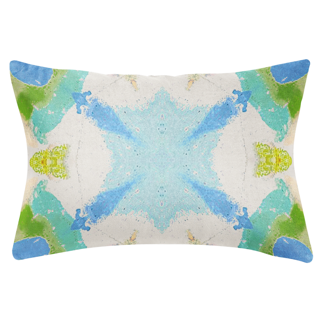 Hyacinth Azul Throw Pillow 14x20&quot; lumbar