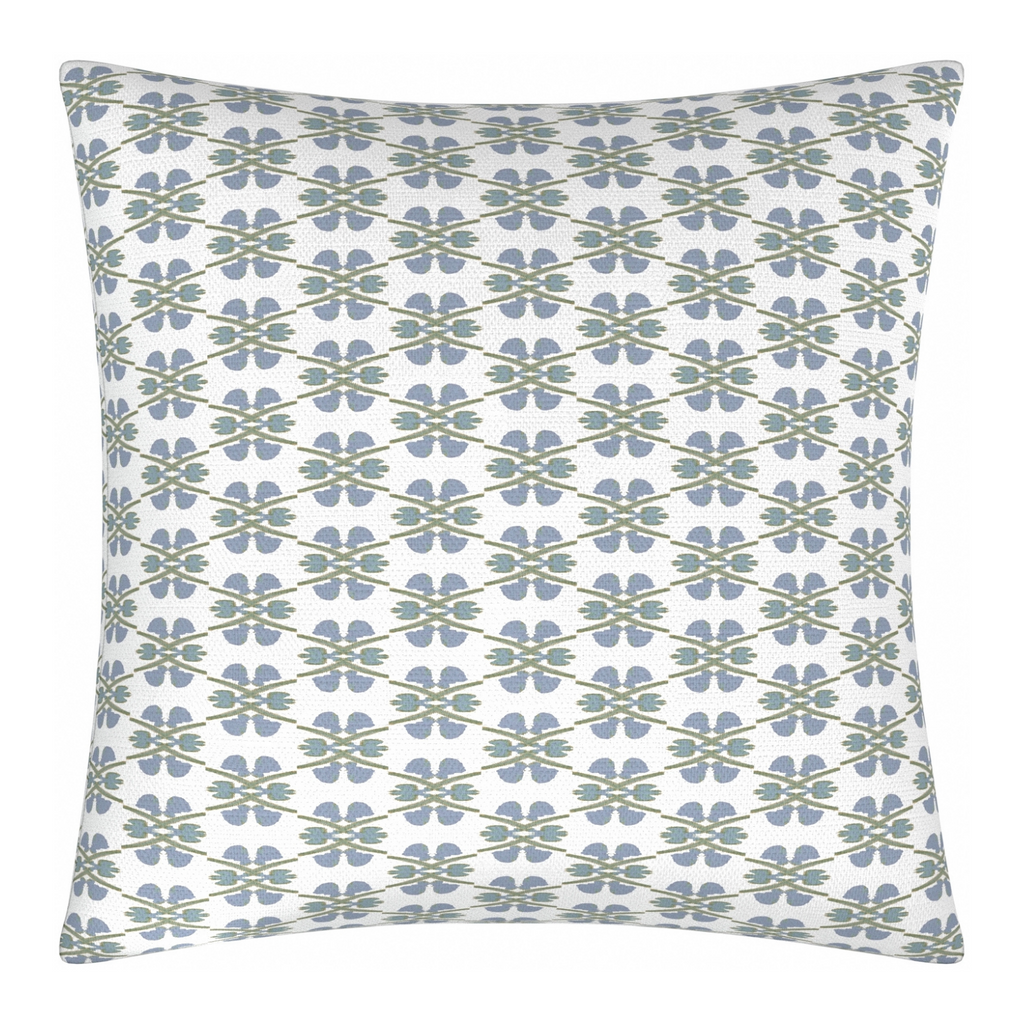 Clover Sky Linen Pillow from Laura Park Designs, lumbar