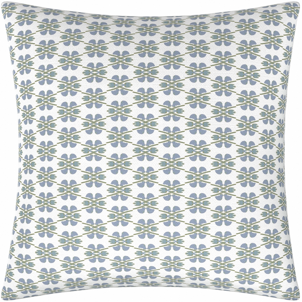 Clover Sky Linen Pillow from Laura Park Designs, 26&quot; square