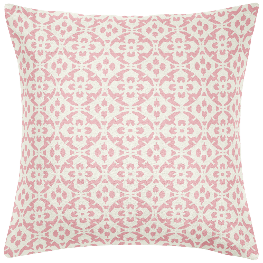 Porto Tile Blush Throw Pillow 26&quot; square