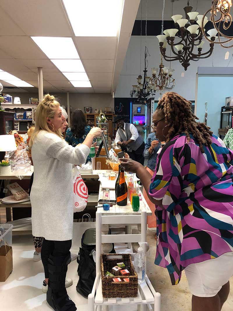 Ladies Night at Frisco Mercantile 10/21/2021 - Enjoying a beverage