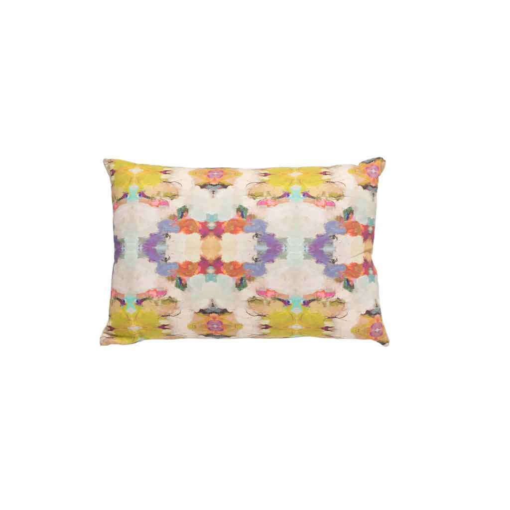 Carpe Diem Purple Linen Cotton Pillow Laura Park Designs Square