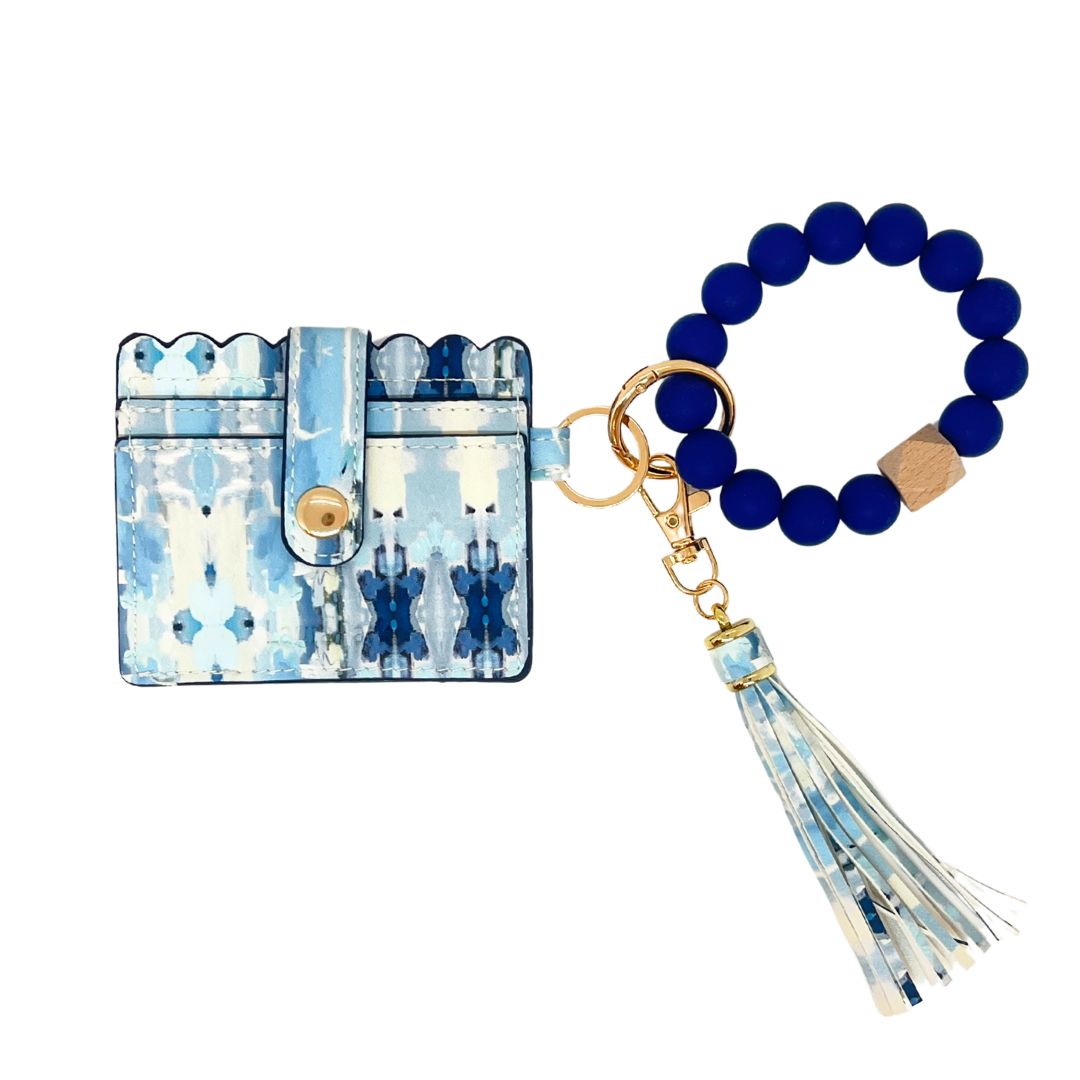 Ocean Breeze Keychain Wristlet Wallet