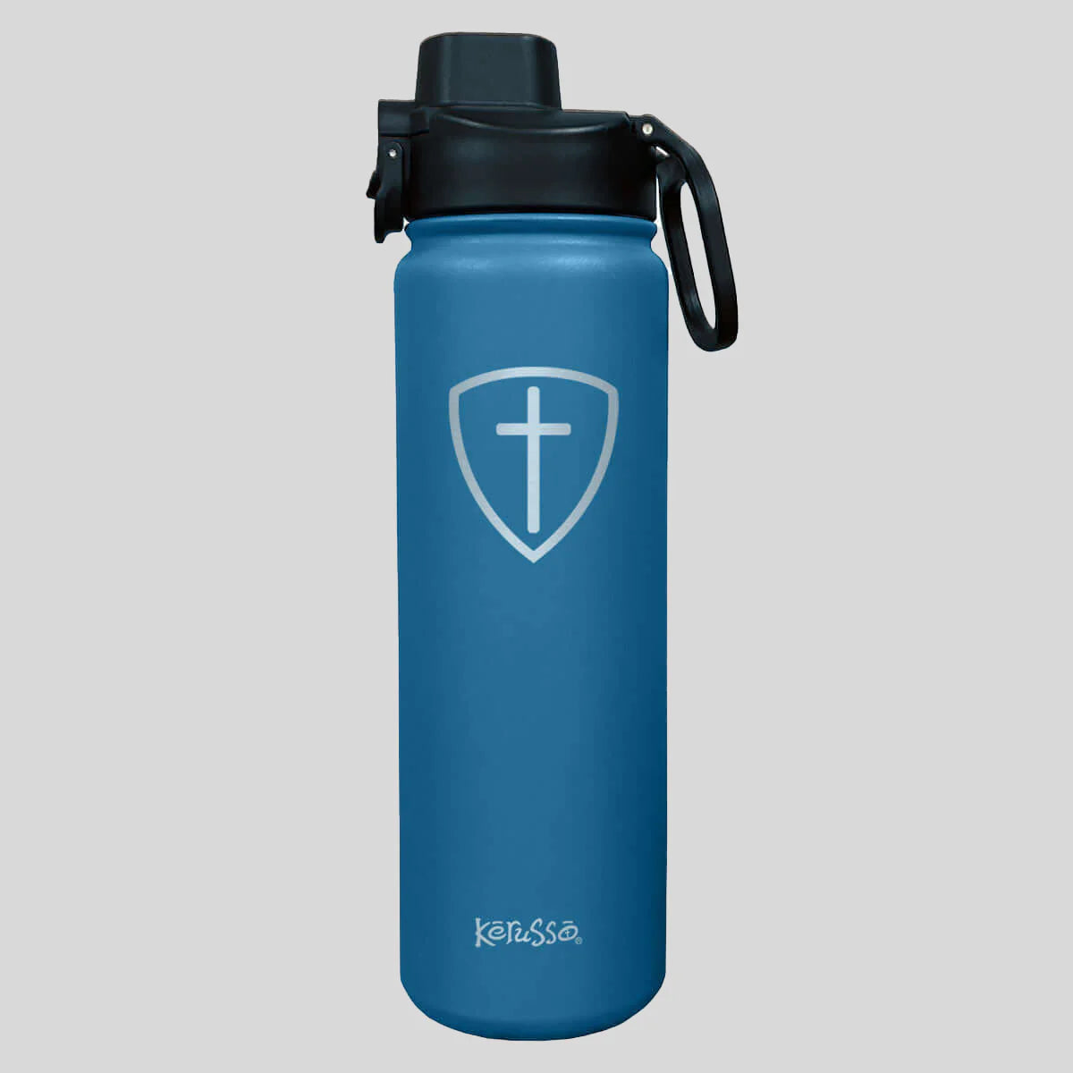 Kerusso 24 oz. Stainless Steel Bottle Cross Shield