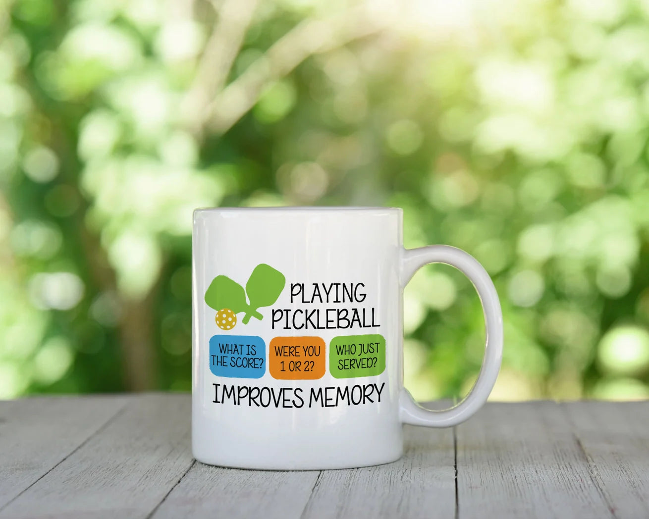 Pickleball Improves Memory Coffee Mug