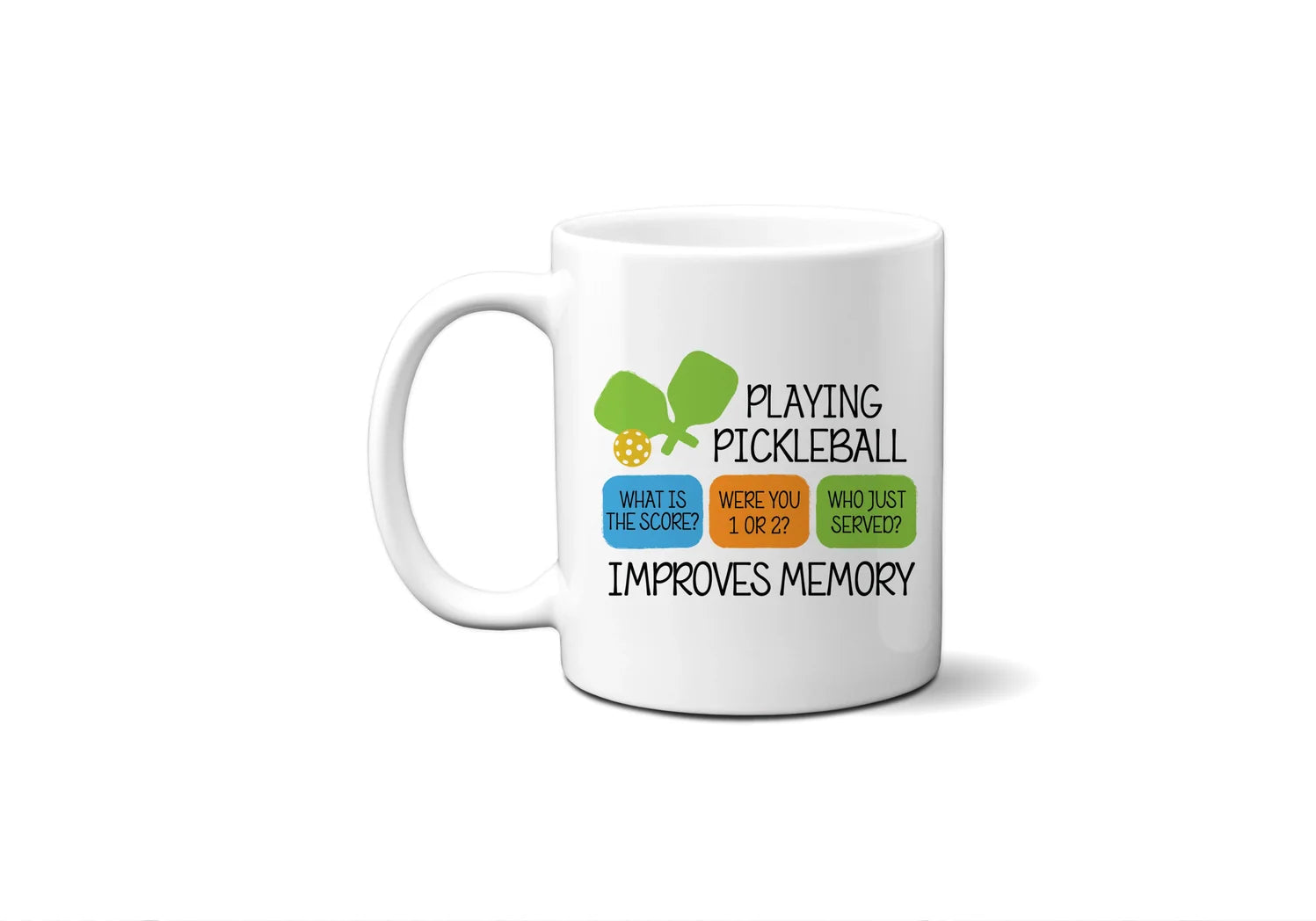 Pickleball Improves Memory Coffee Mug