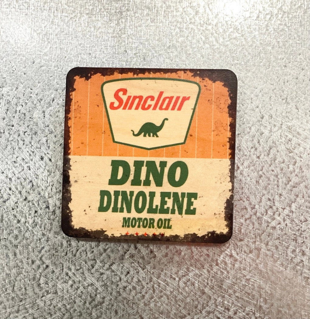 Sinclair Dino Dinolene Oil Coaster