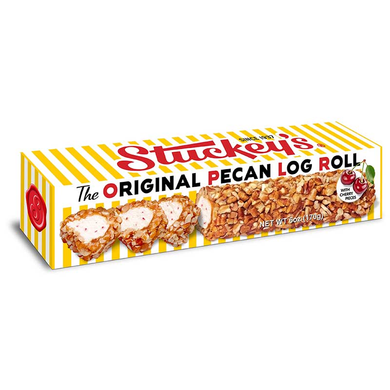 Stuckey's Pecan Log Roll, 6 oz. box, available from Harley Butler Trading Company at Frisco Mercantile