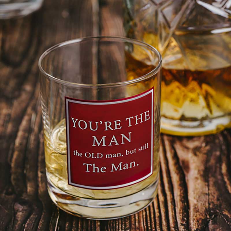 You&#39;re The Man 13 oz Rocks Glass 