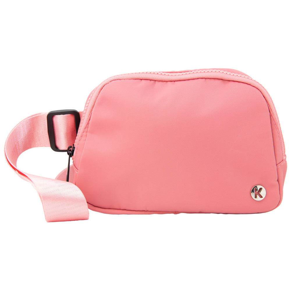 Rose Pink Solid Fanny Pack