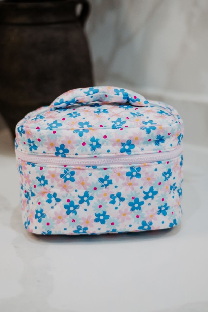 Dainty Floral Makeup Bag