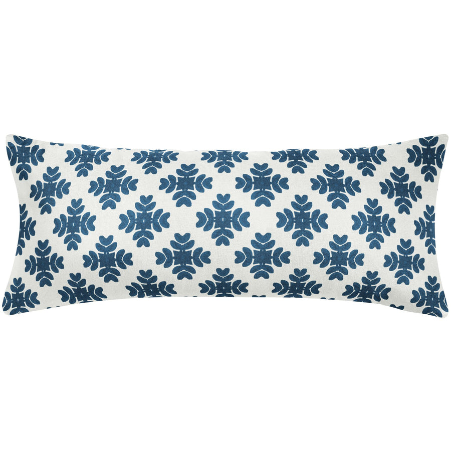 Brushstrokes Navy Throw Pillow