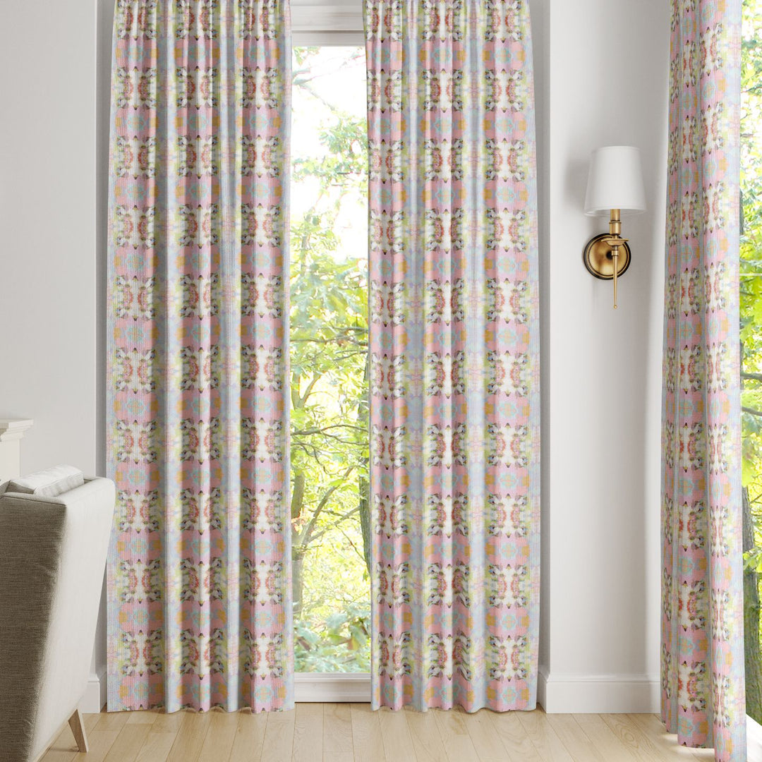 Brooks Avenue Pink Curtain Panels