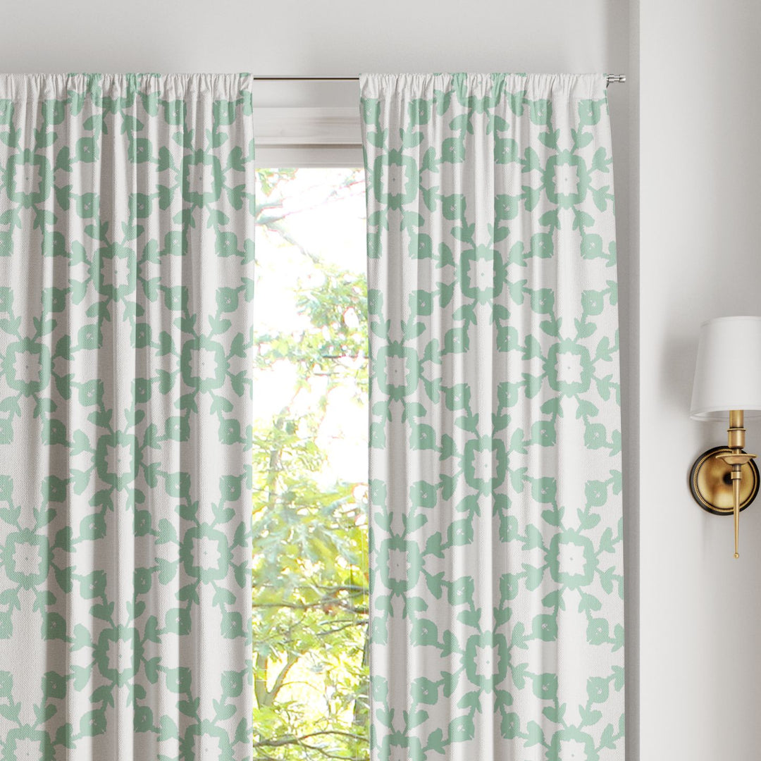 Highlands Aqua Curtain Panels