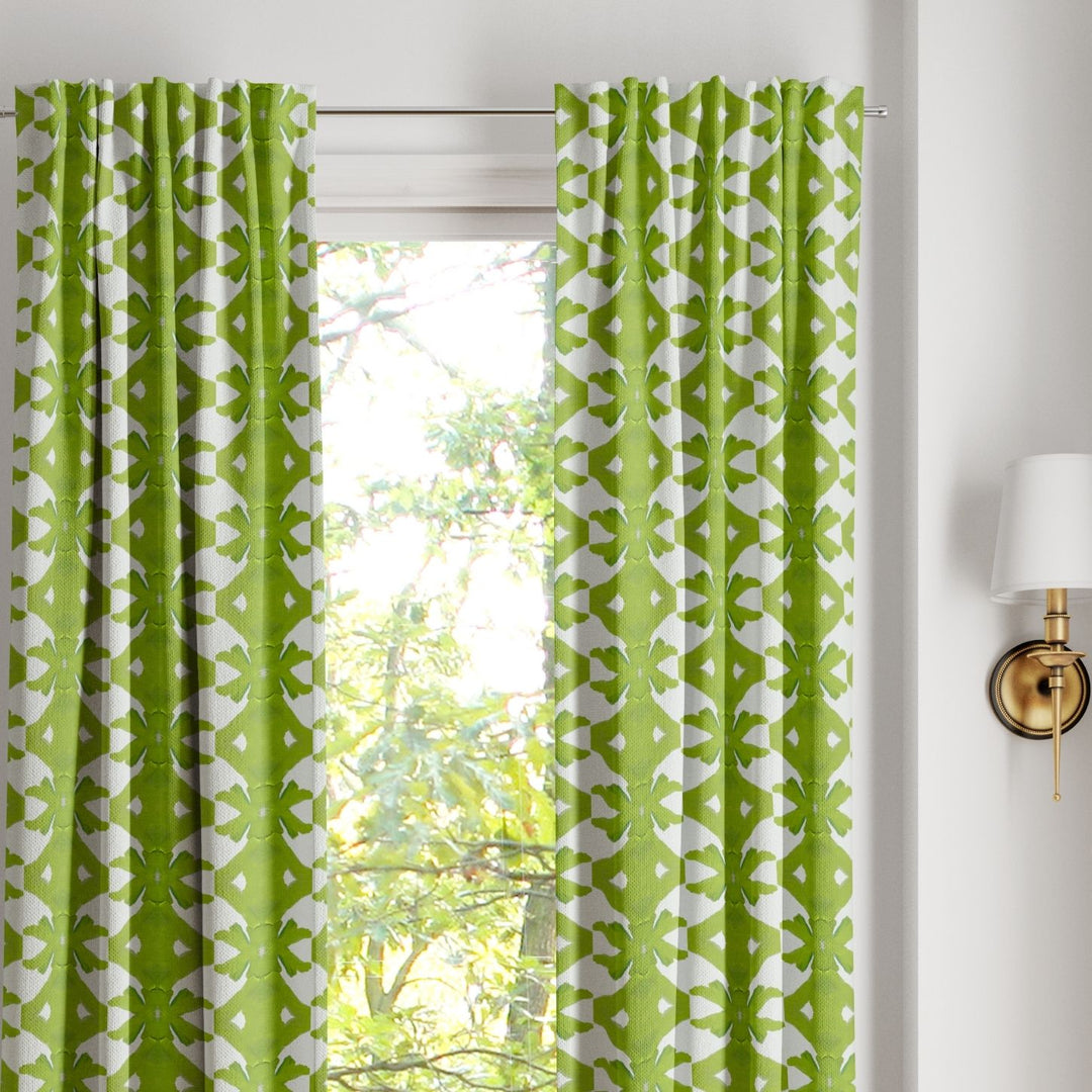 Palm Green Curtain Panels