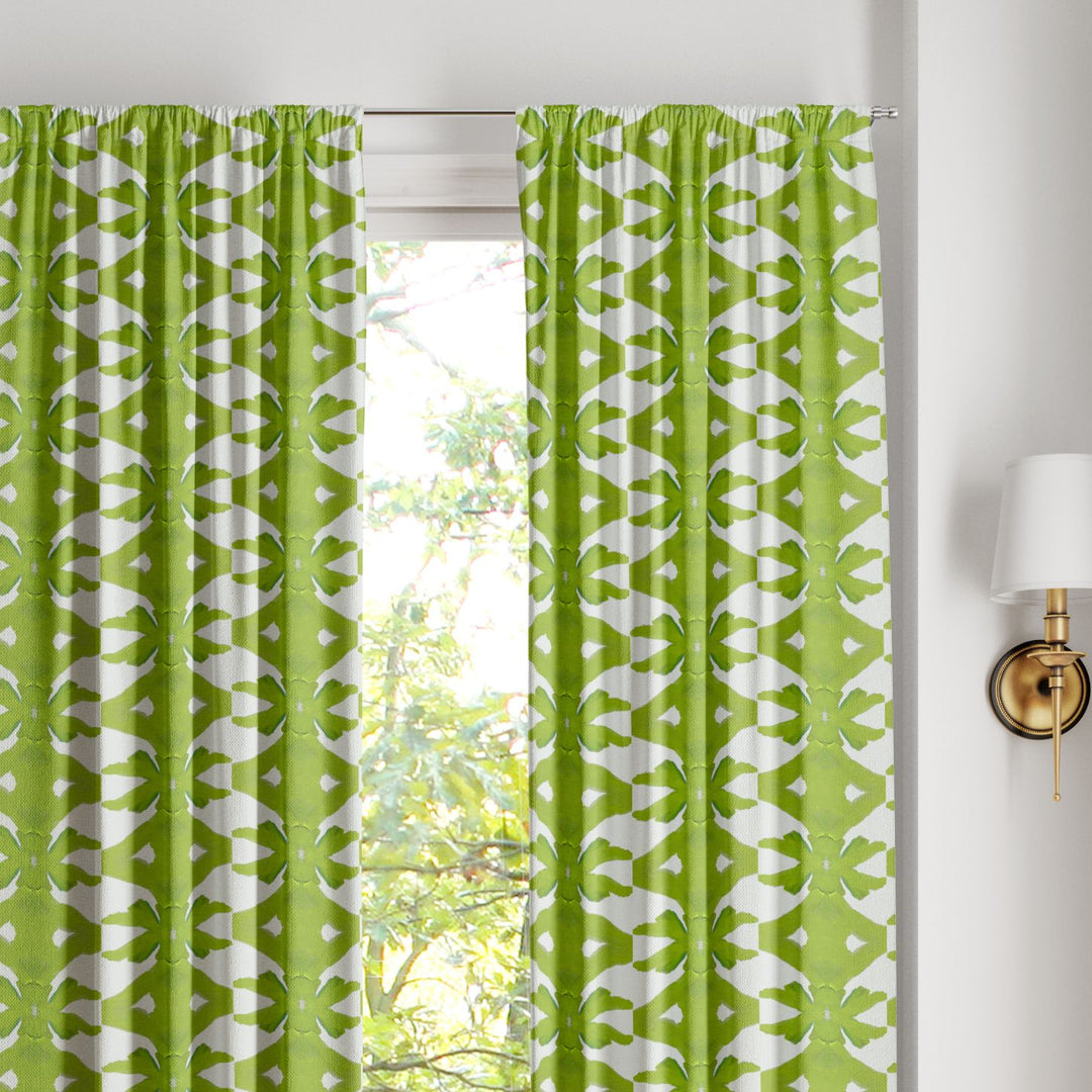 Palm Green Curtain Panels
