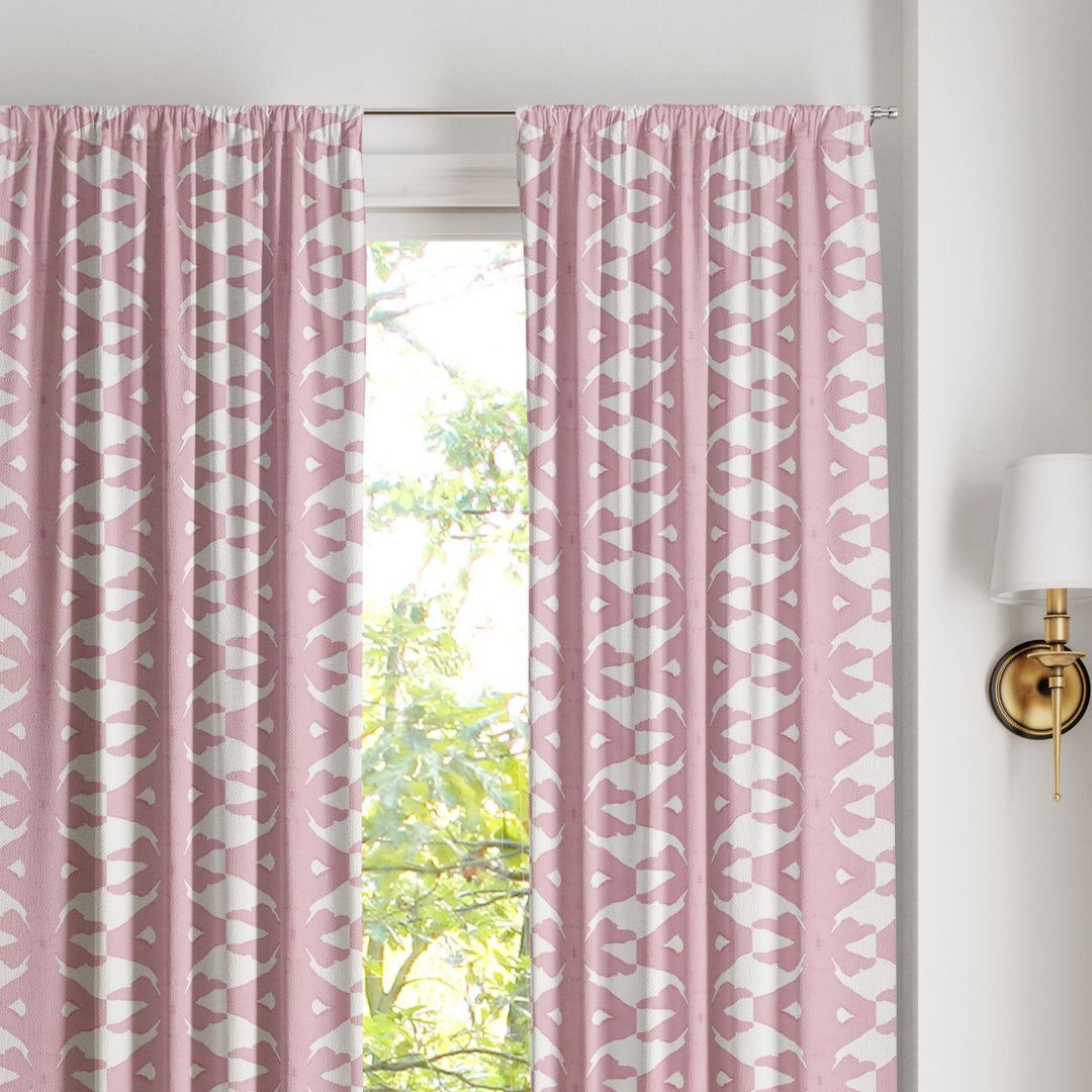 Palm Rose Curtain Panels