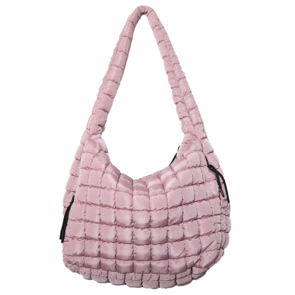 Mauve Quilted Puffer Tote - Frisco Mercantile