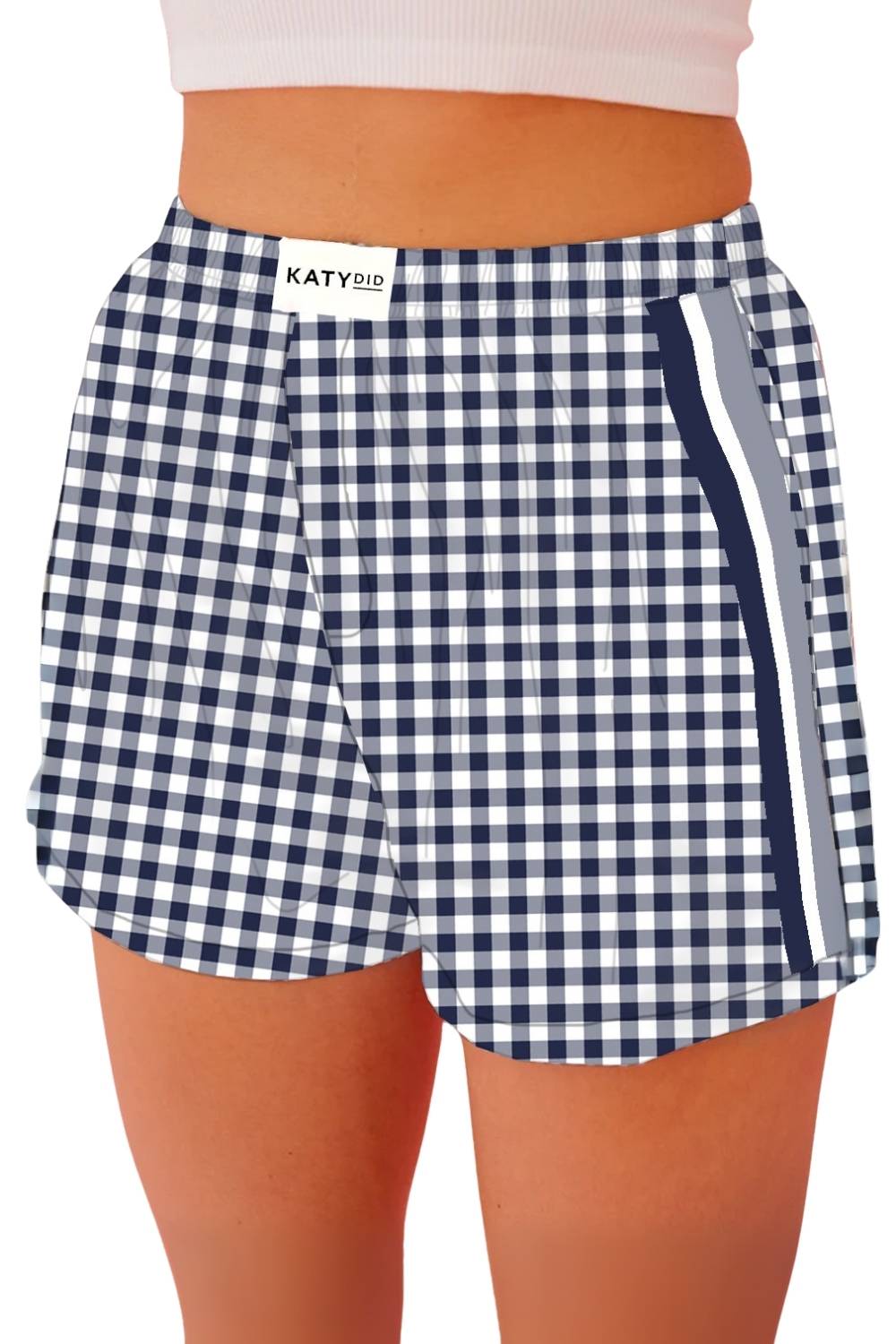 Navy Plaid Women's Boxers