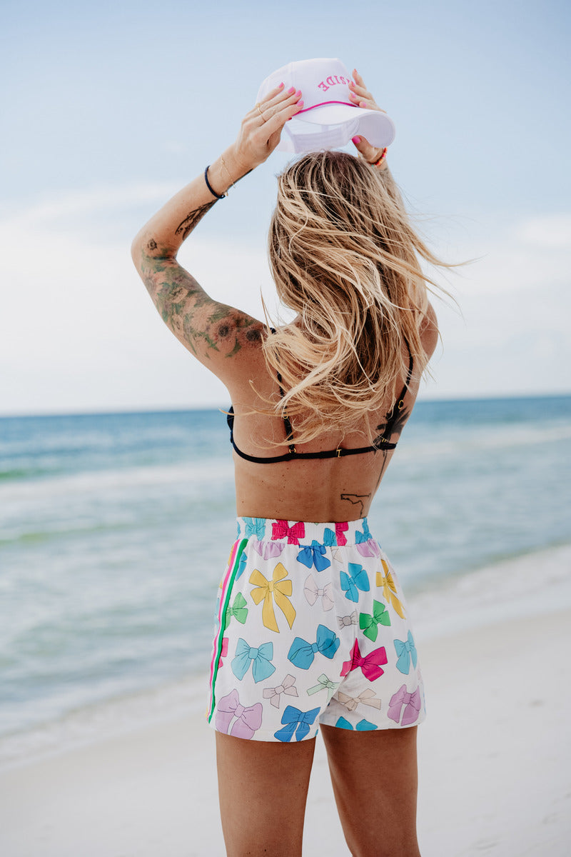 Multicolored Bows Women&#39;s Boxer Shorts