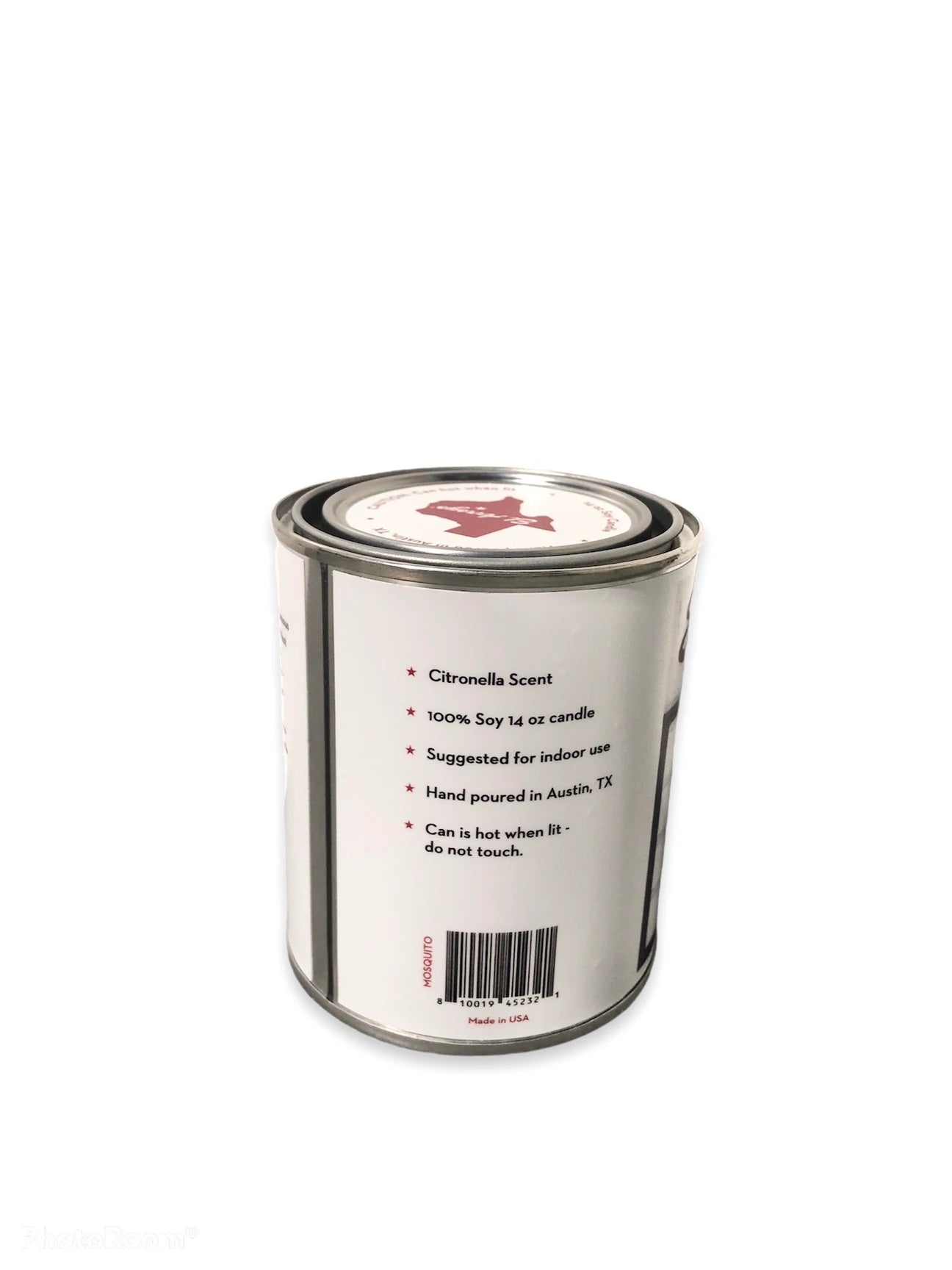 Lone Star Roots 14 oz Paint Can Candle - Mosquito Candle 
