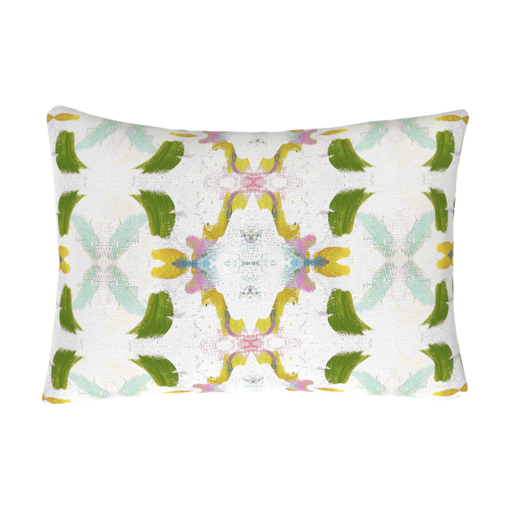 Dogwood Linen Throw Pillow 14&quot; x 20&quot; lumbar
