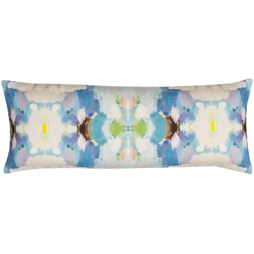 French Blue Throw Pillow 14&quot; x 36&quot; bolster