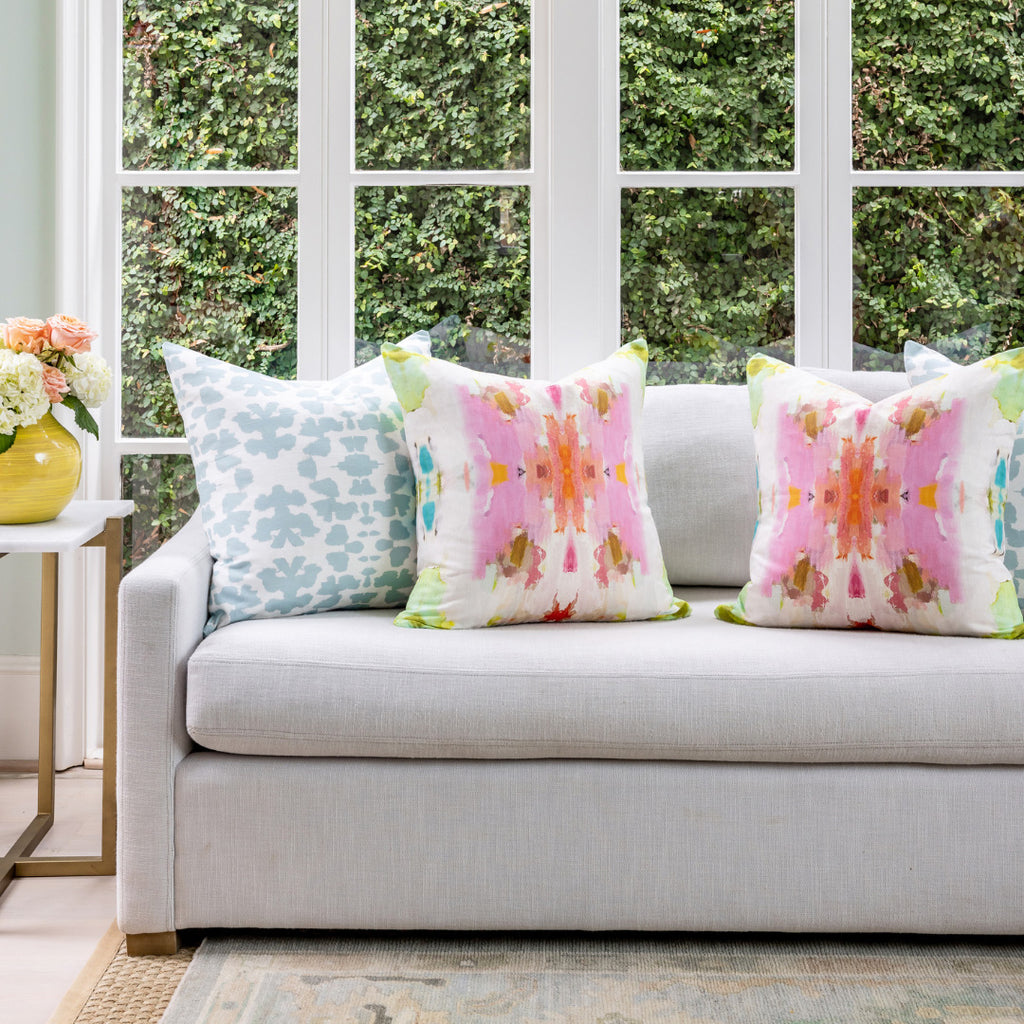 Giverny Indoor Throw Pillow sofa display