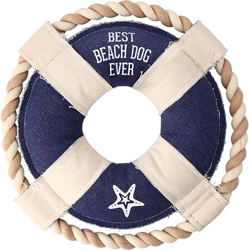 Beach Dog Canvas Chew Toy