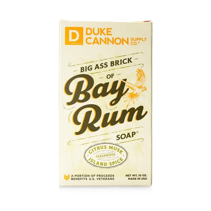 Bay Rum Grooming Gift Set includes Big Ass Bar Of Soap, THICK Body Wash, and Solid Cologne