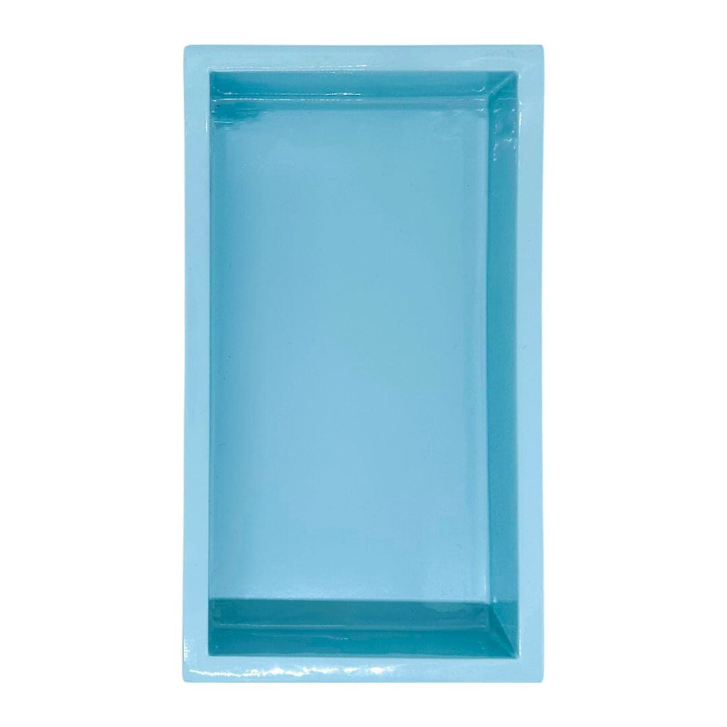 Light Blue Bamboo Guest Towel Holder