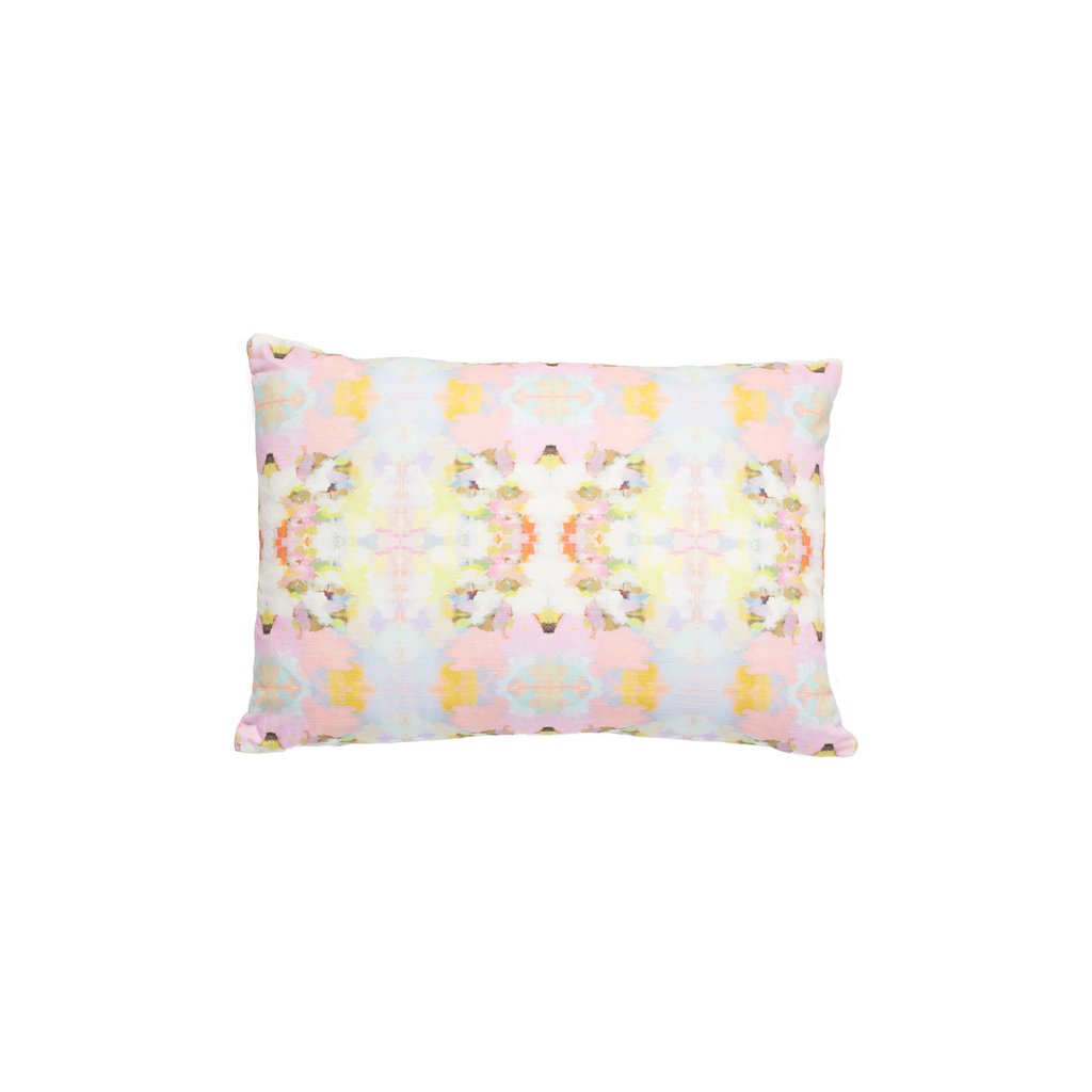 Brooks Avenue Pink Linen Pillow from Laura Park Designs lumbar