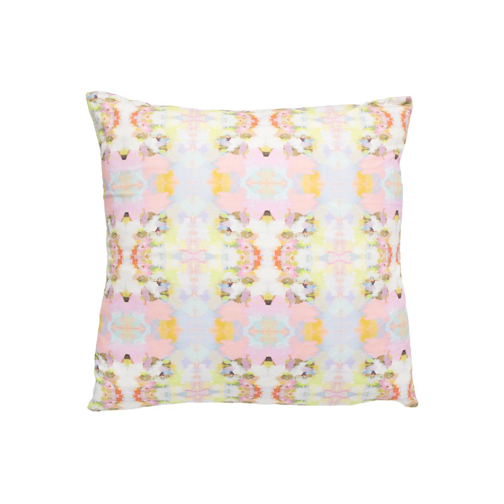 Brooks Avenue Pink Linen Pillow from Laura Park Designs lumbar