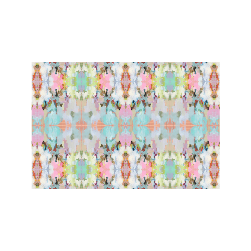 Brooks Avenue floor mat in vivid colors and design from Laura Park Designs 2'x3'