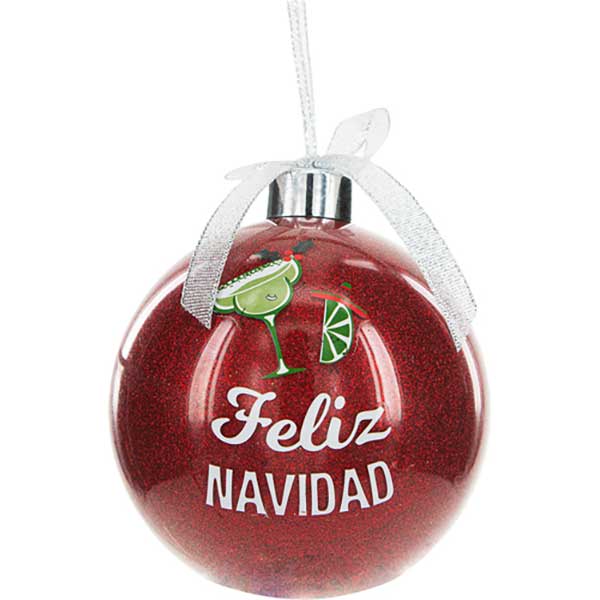 Feliz Navidad Christmas socks and ornament product image