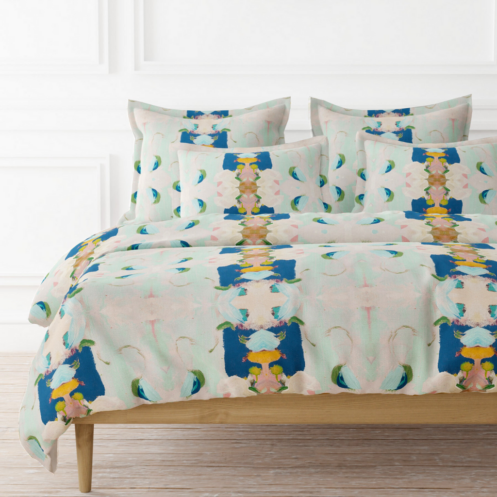 Monet's Garden Navy Duvet Cover and Shams