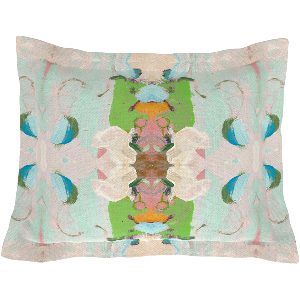 Monet&#39;s Garden Green Sham standard